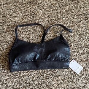 Lululemon Athletica Shimmering Black Sports Bra